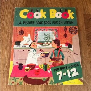 Vintage Kids Cookbook Cook Book: A Picture Cook Book for Children 1951